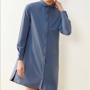 A Day Back to Front dress in mineral, Large